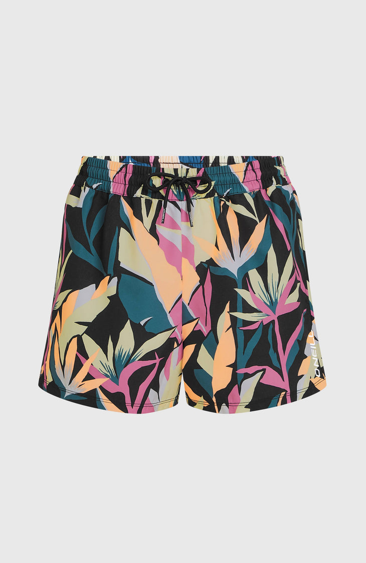 Essentials 12'' All-Over Print zwembroek | Black Wmns Tropicana
