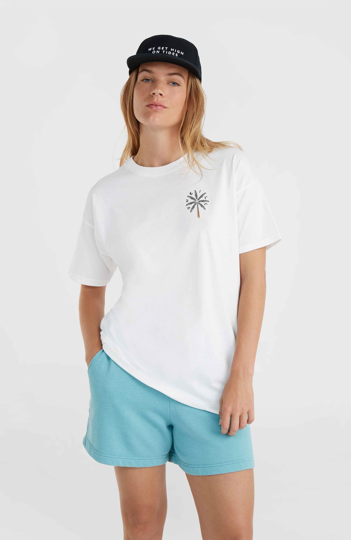 O'Neill Beach Vintage High On Tides T-shirt | Snow White