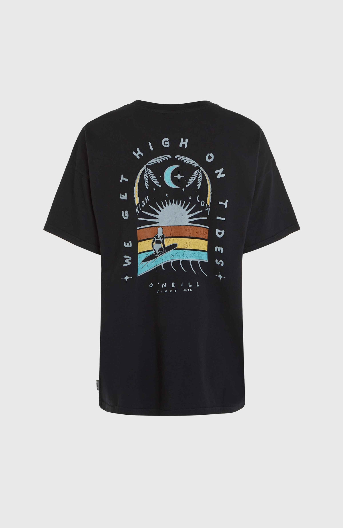 O'Neill Beach Vintage High On Tides T-shirt | Black Out