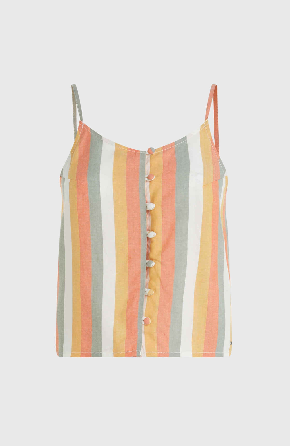 Tiare Woven tanktop | Orange Multistripe