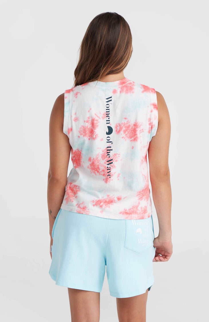 Women of the Wave tanktop | Pink Ice Cube Tie Dye