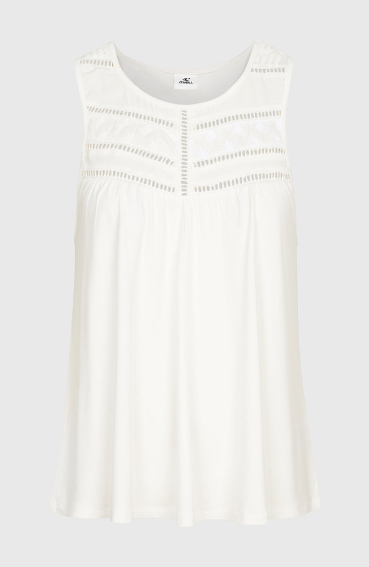 Essentials Tokeena tanktop met borduursel | Snow White