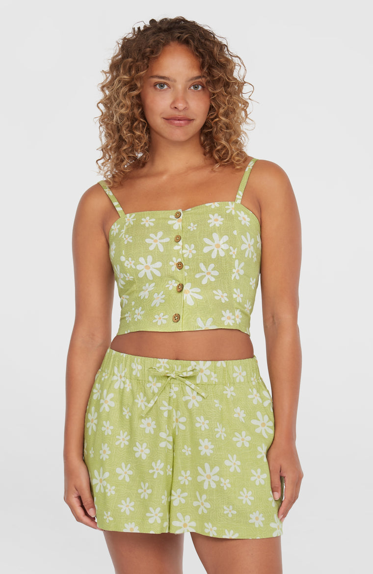 Beach Vintage Cropped top | Green Daisyline Beach Vintage Cropped top | Green Daisyline