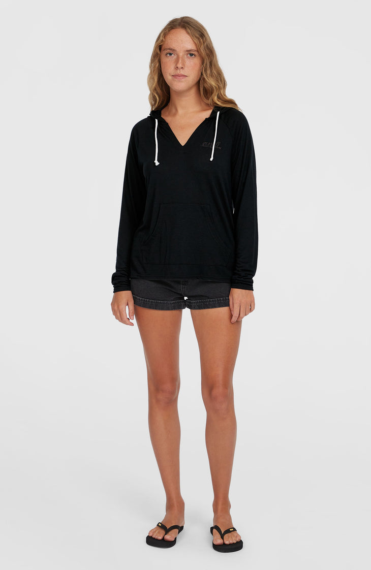 Essentials hoodie met lange mouwen | Black Out