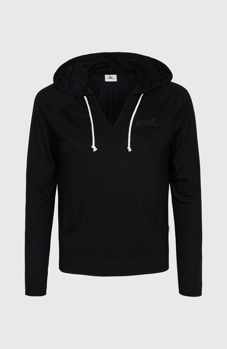 Essentials hoodie met lange mouwen | Black Out
