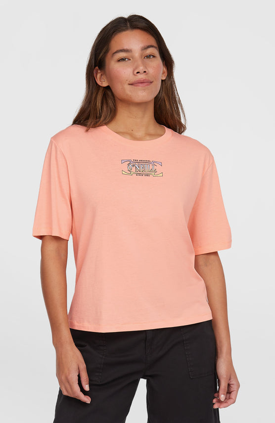 Summer Must Haves Back Print T-shirt | Coral Pop