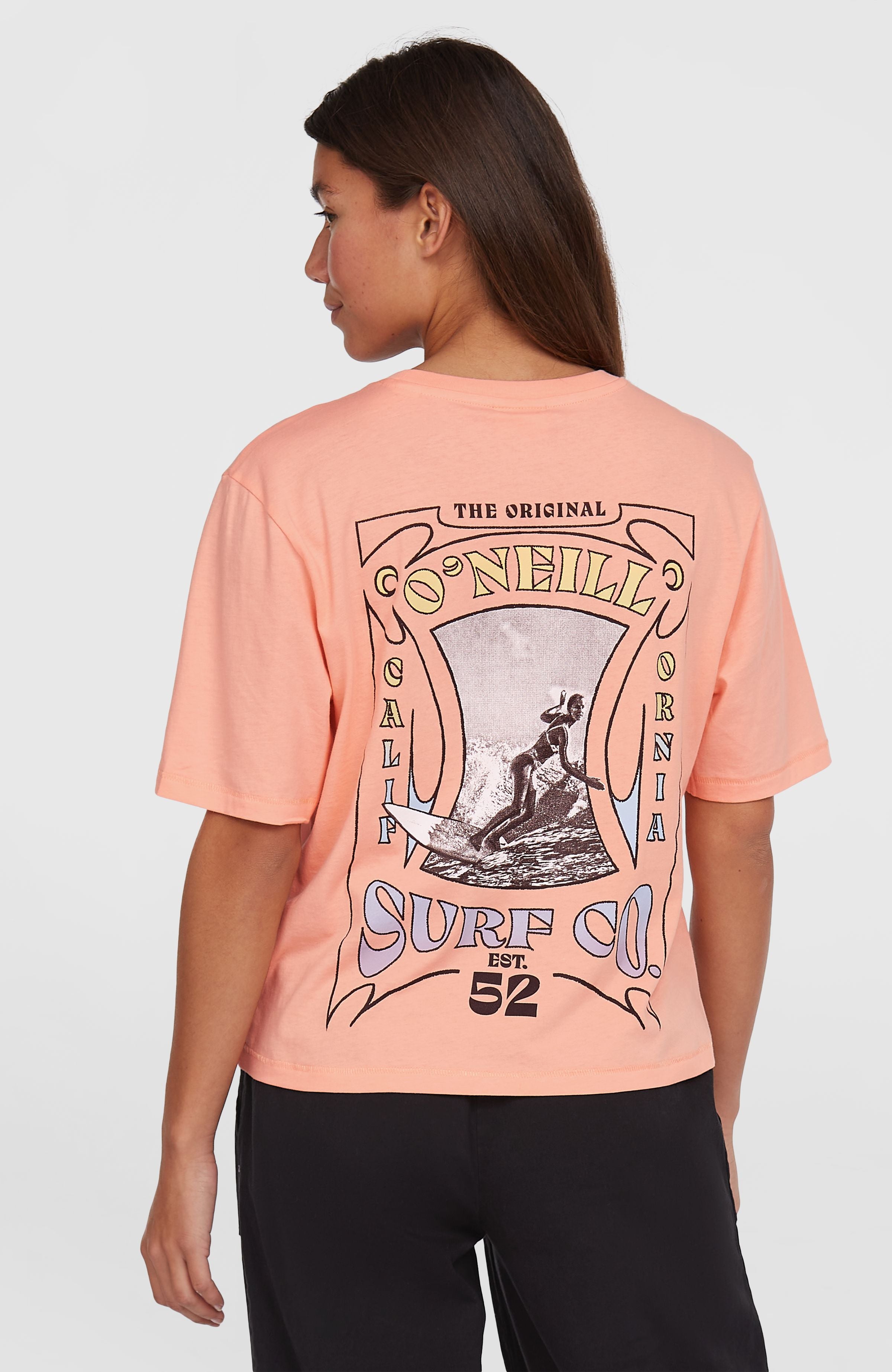 Summer Must Haves Back Print T-shirt Coral Pop