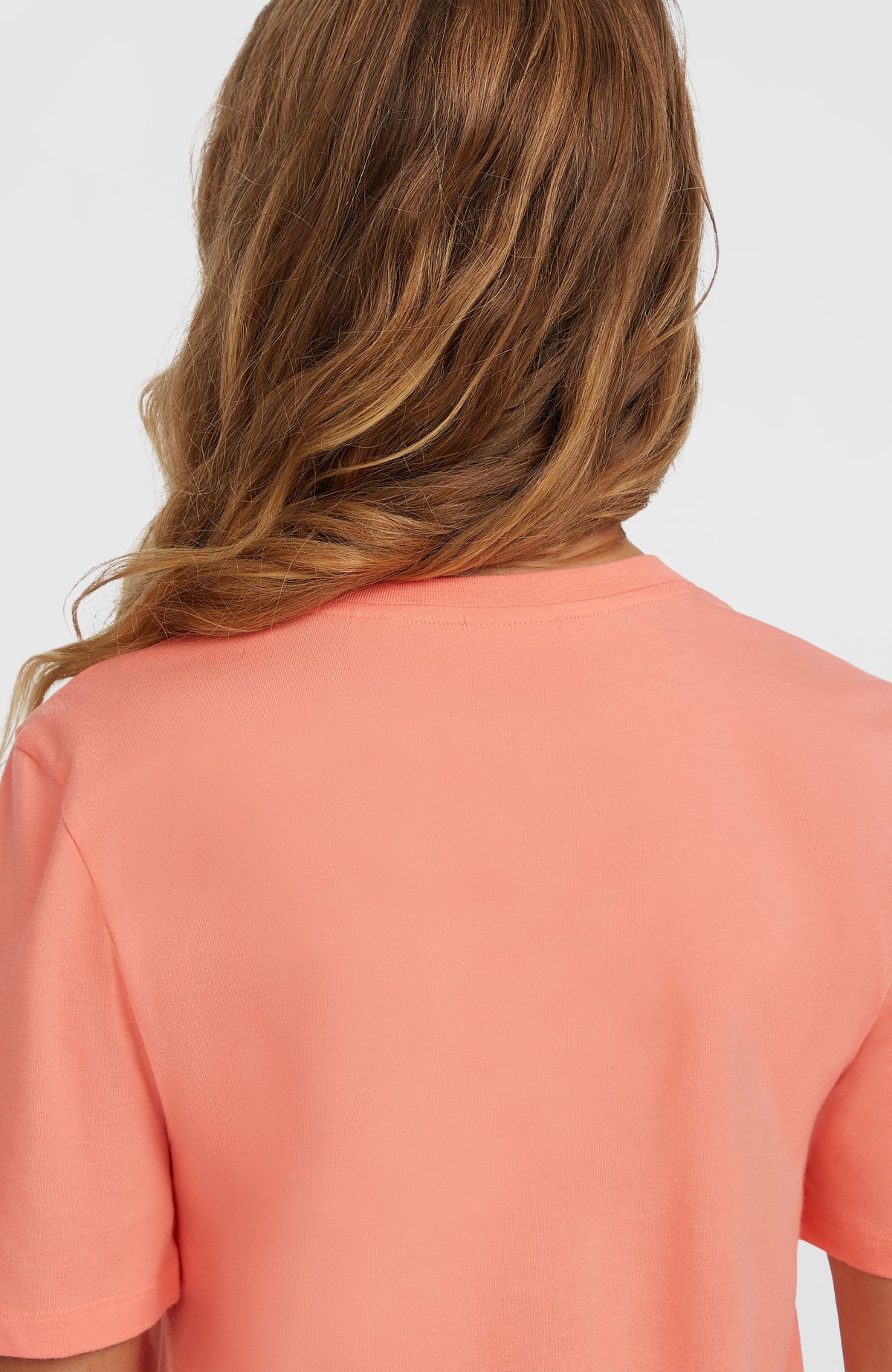 Essentials Script T-shirt | Coral Pink