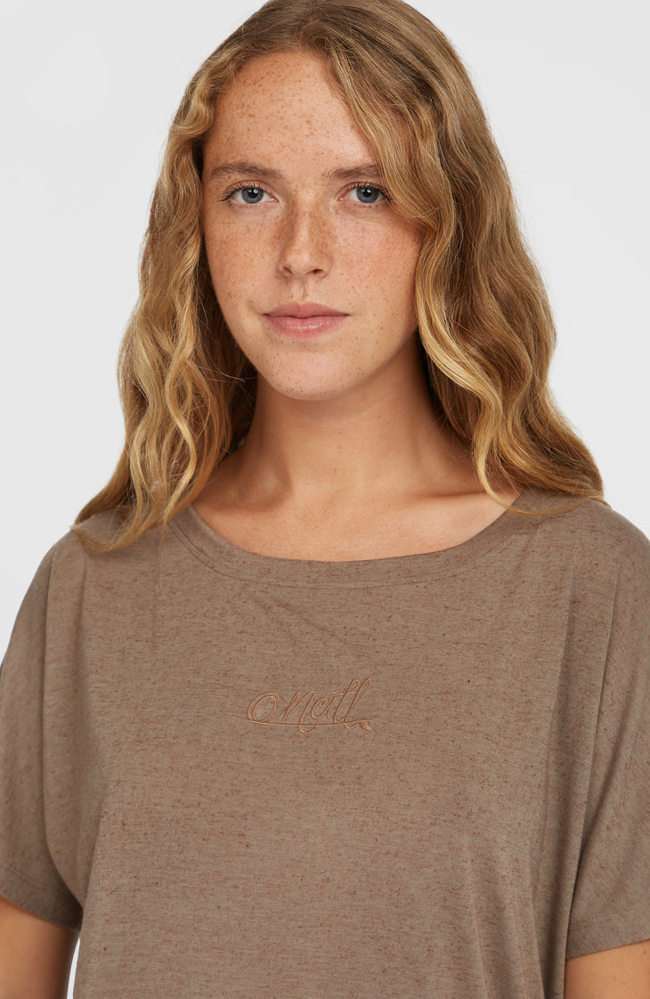 Essentials Script losvallend T-shirt | Pure Cashmere