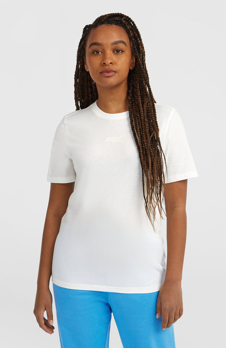 Essentials Script T-shirt | Snow White Essentials Script T-shirt | Snow White