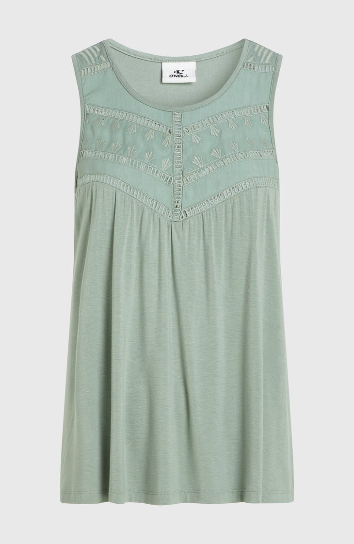 Essentials Tokeena tanktop met borduursel | Marble Arch