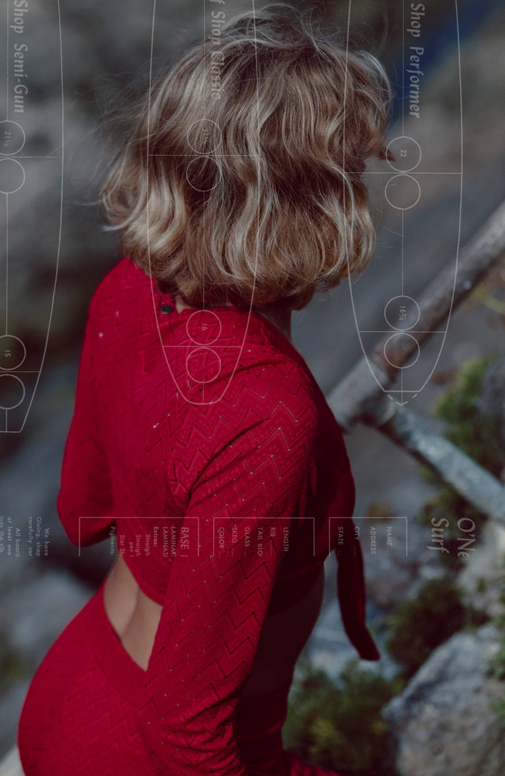 O'Riginals Knotted shirt met lange mouwen | Midnight Poppy