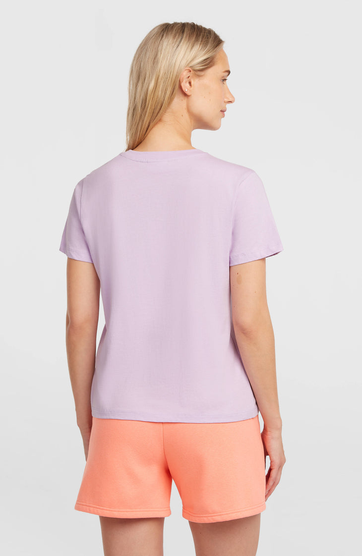 Front Print T-shirt | Pale Lavender