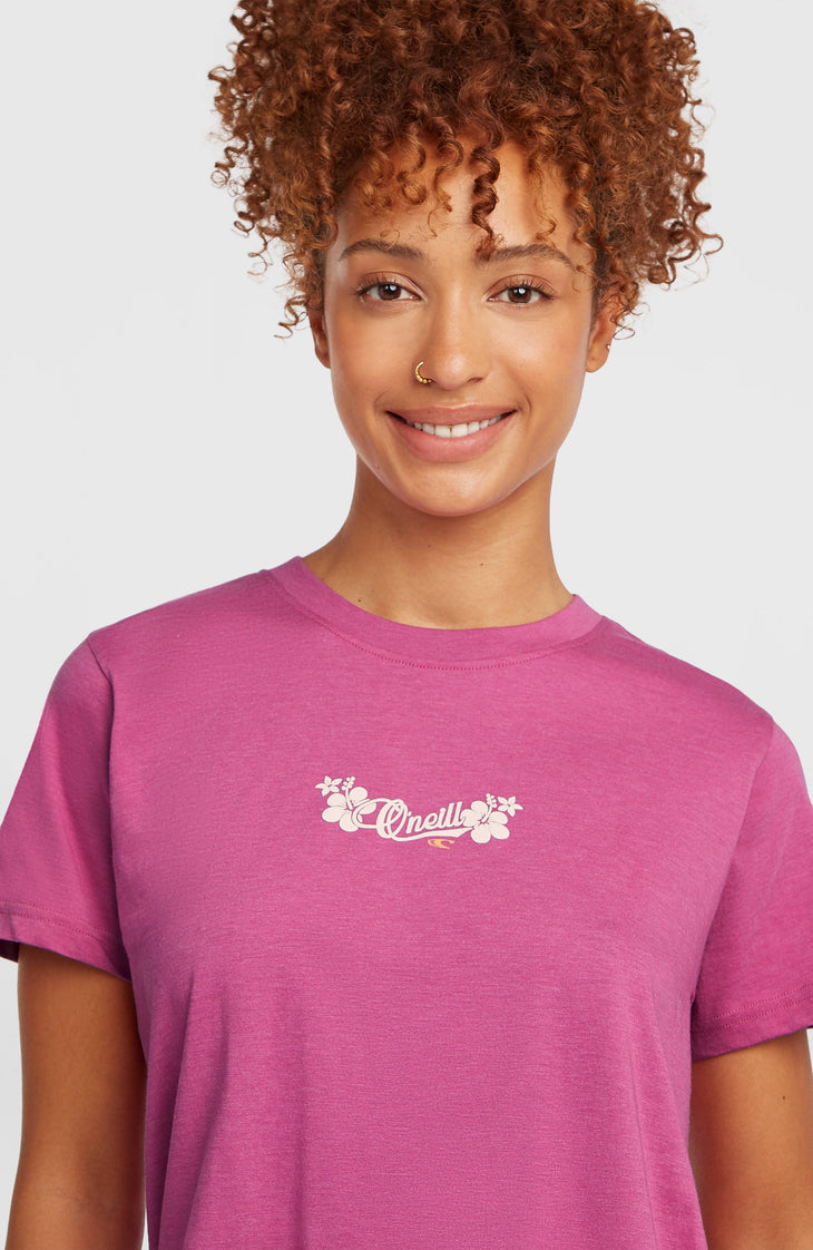 Essentials Script T-shirt | Electric Fuschia