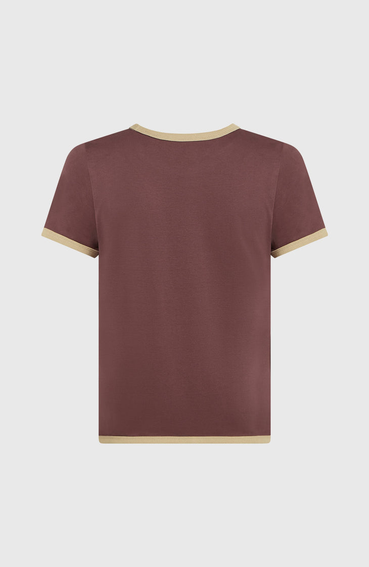 O'Riginals Front-Print T-shirt | Purple Gray