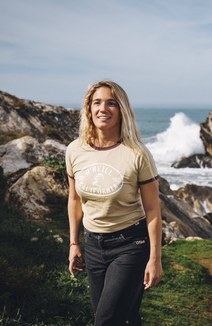 O'Riginals Front-Print T-shirt | Olive Blush