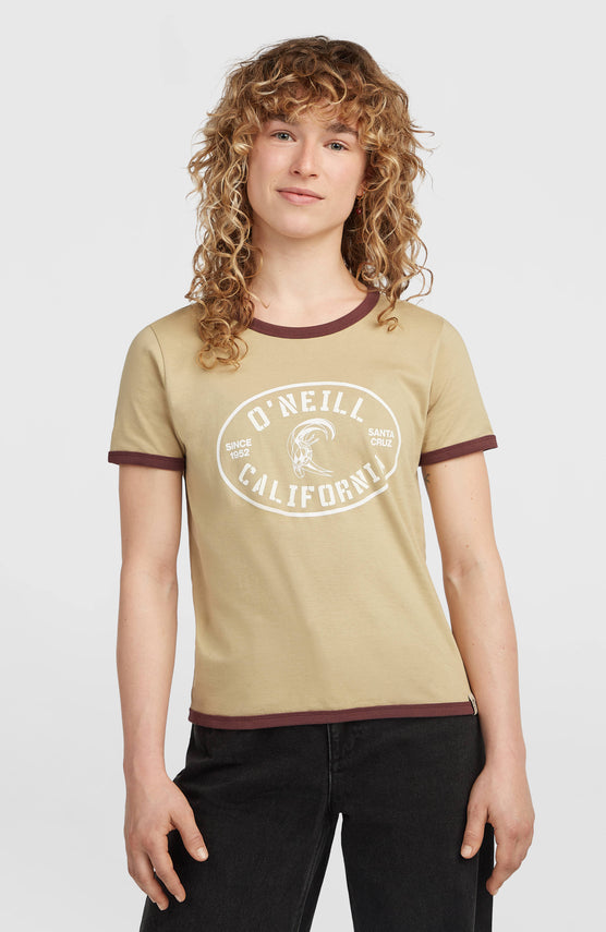 O'Riginals Front-Print T-shirt | Olive Blush