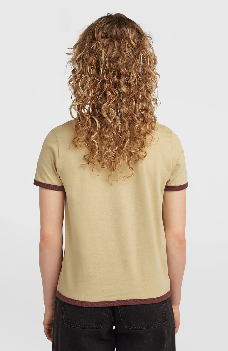 O'Riginals Front-Print T-shirt | Olive Blush