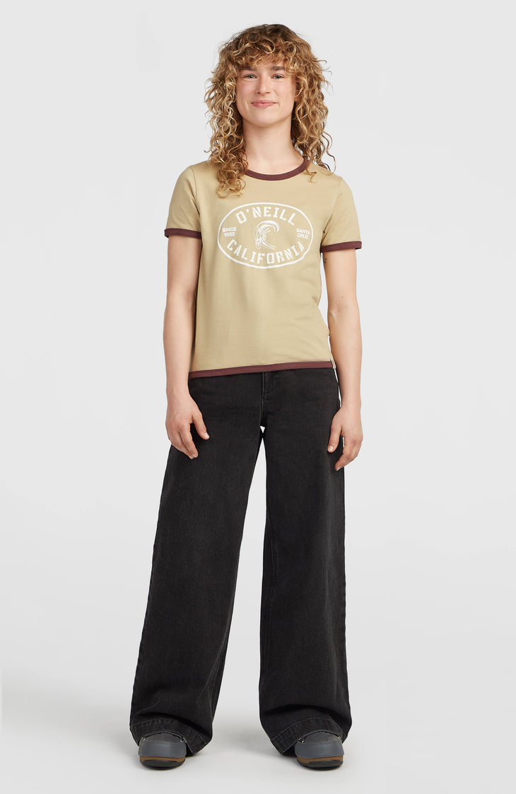 O'Riginals Front-Print T-shirt | Olive Blush