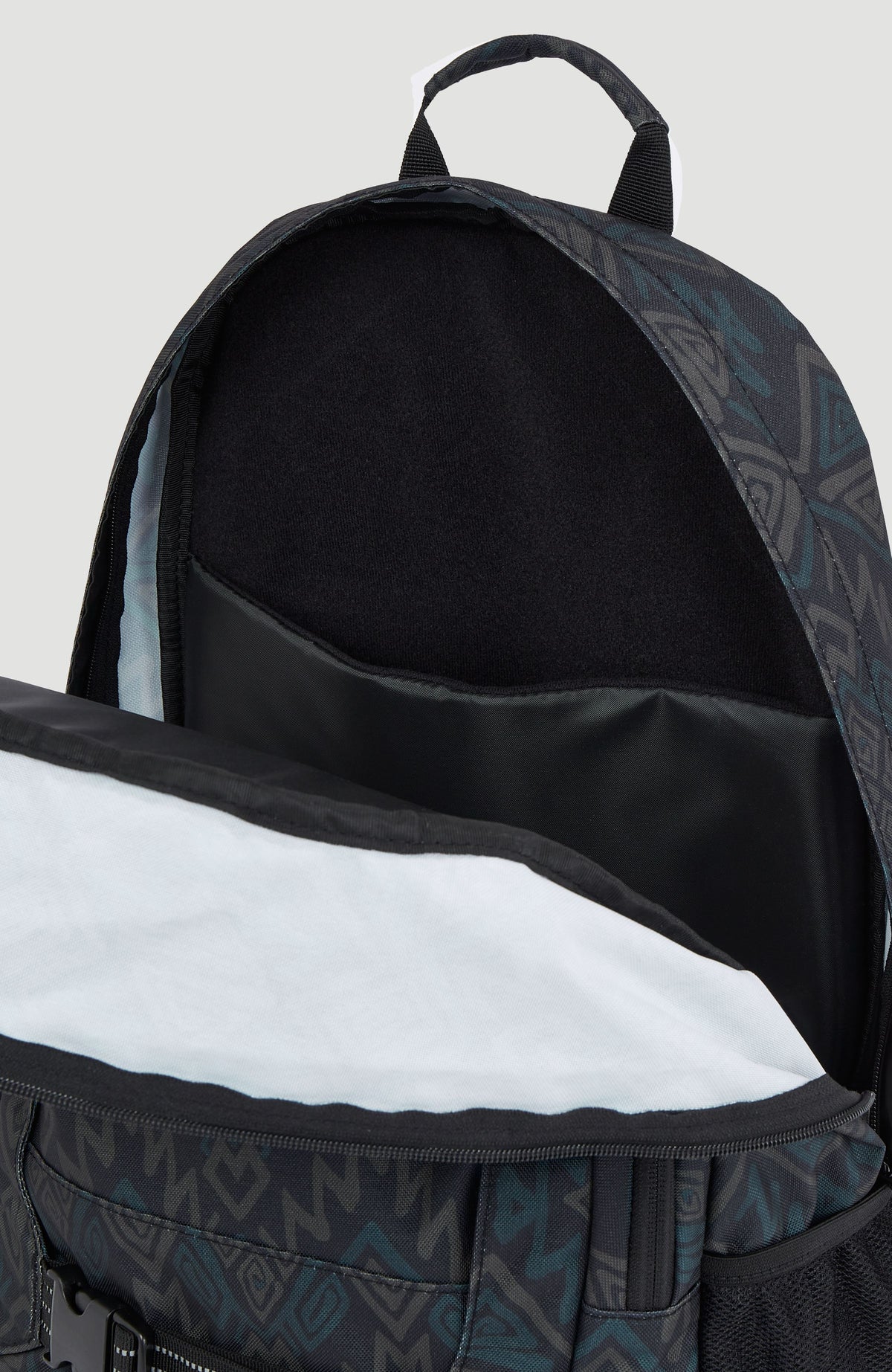 Boarder rugtas | Black Retro Ikat