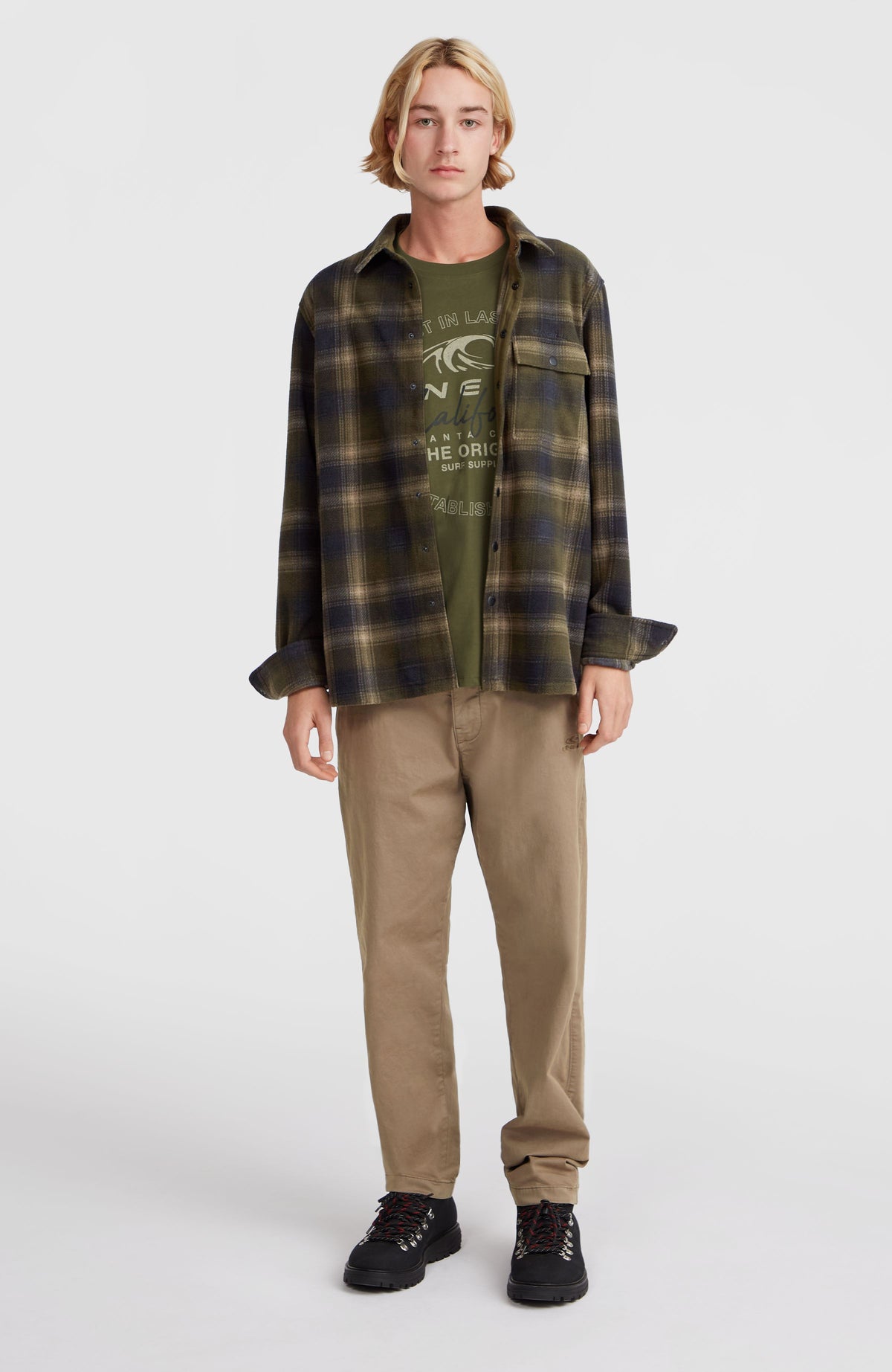 Superfleece overhemd | Green Check Small