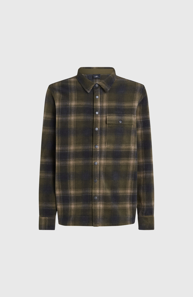 Superfleece overhemd | Green Check Small