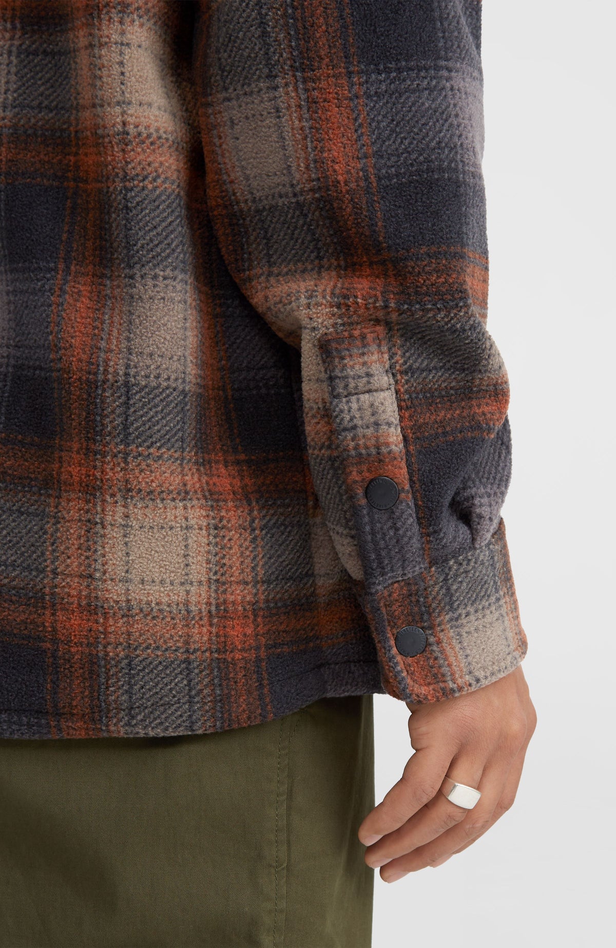 Superfleece overhemd | Grey Check Small