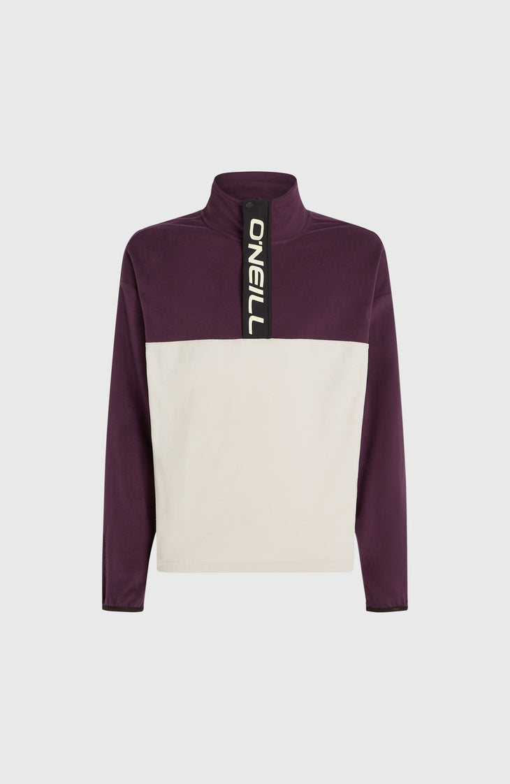 O'Riginals Polartec® 100 fleecetrui | Aubergine Colour Block