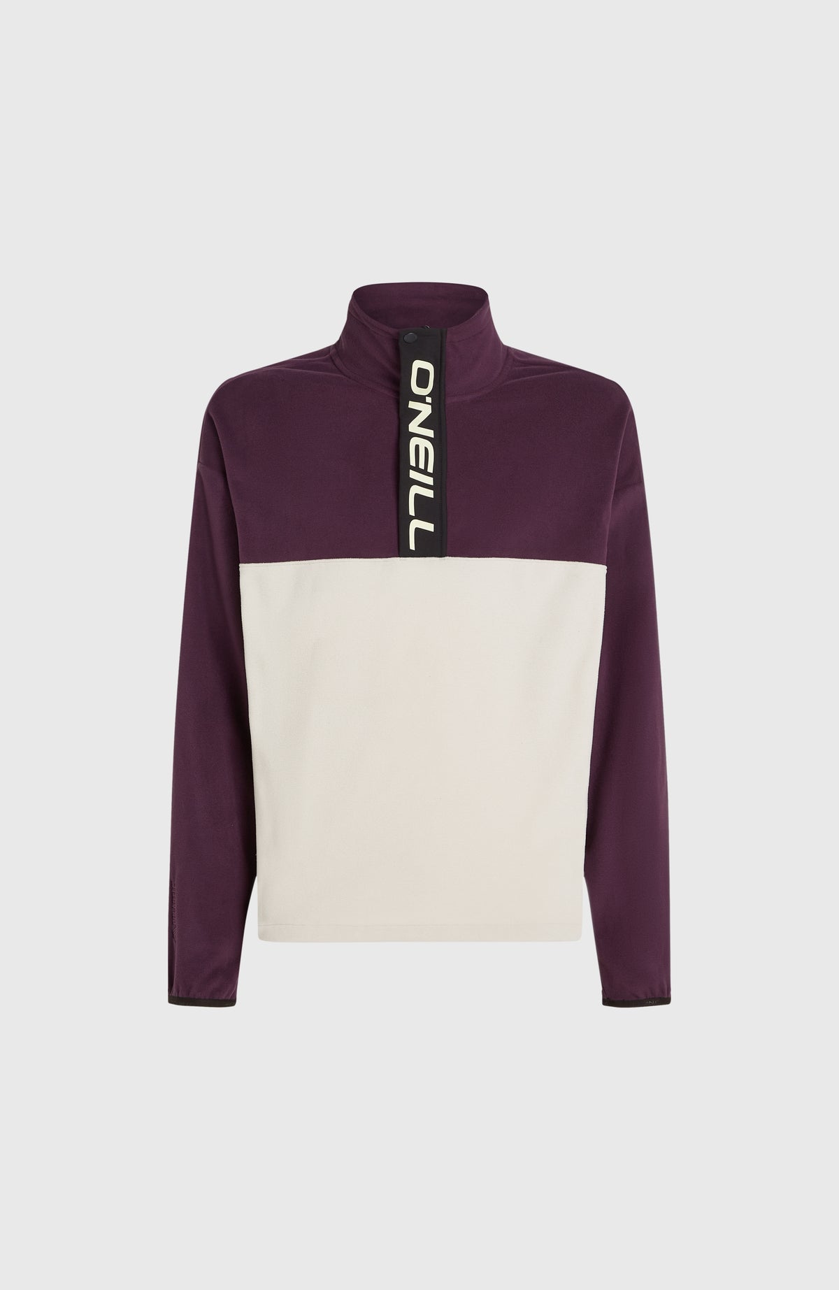 O'Riginals Polartec® 100 fleecetrui | Aubergine Colour Block