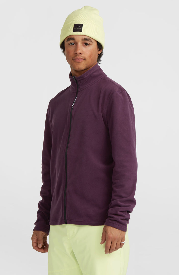 Jack's Polartec® 100 fleecevest met volledige rits | Aubergine