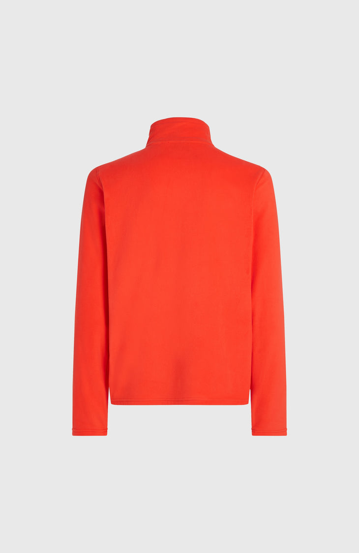 Jack's Polartec® 100 fleecetrui met halve rits | Paprika Flame