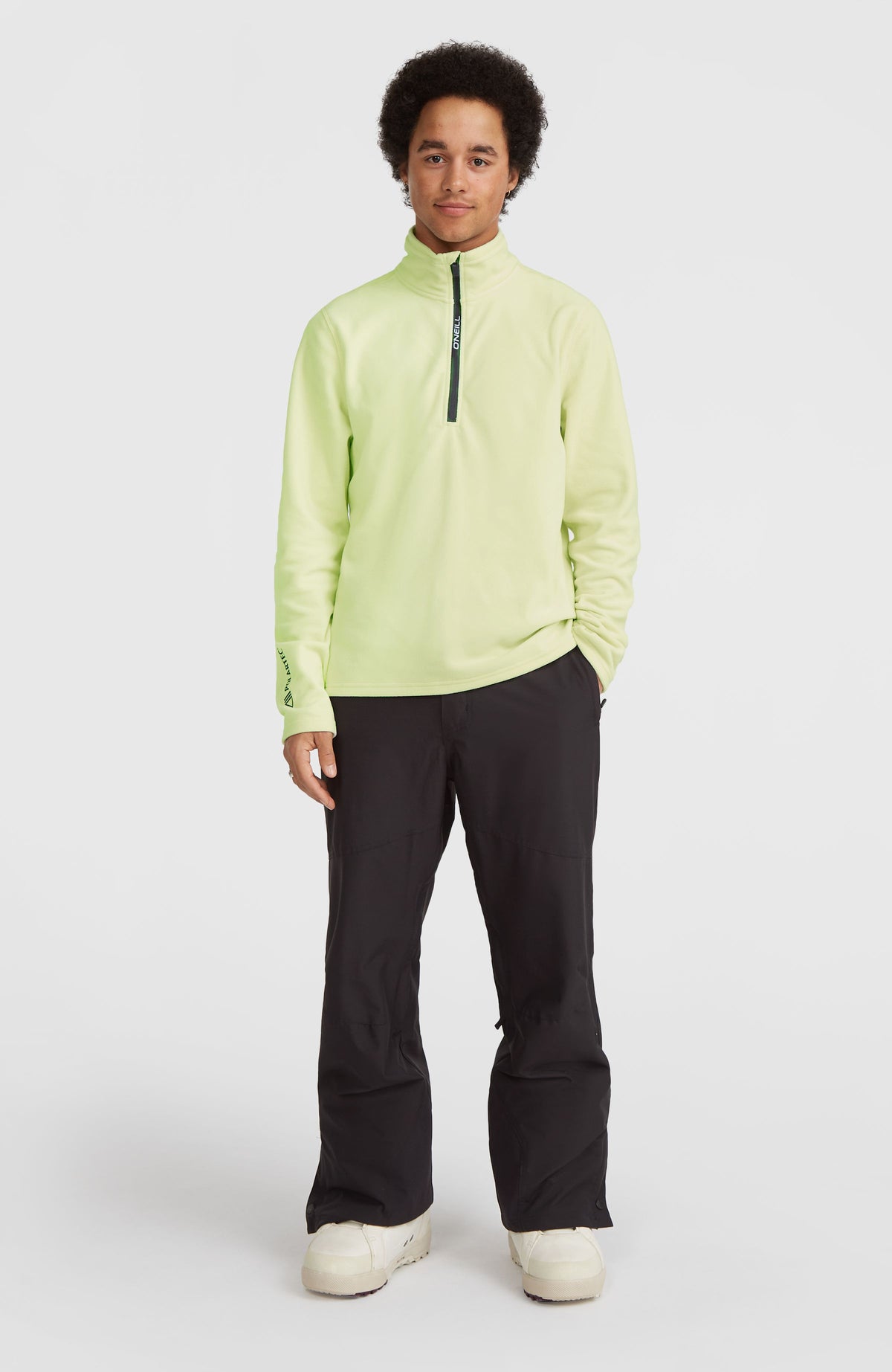 Jack's Polartec® 100 fleecetrui met halve rits | Lime Wash