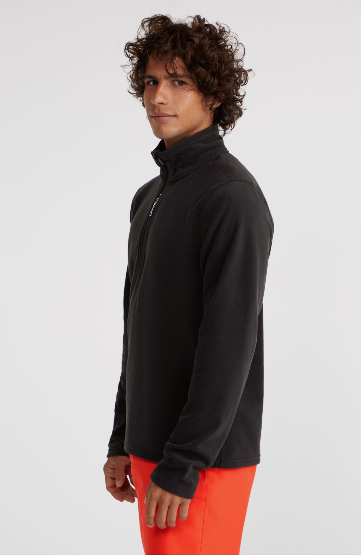 Jack's Polartec® 100 fleecetrui met halve rits | Black Out