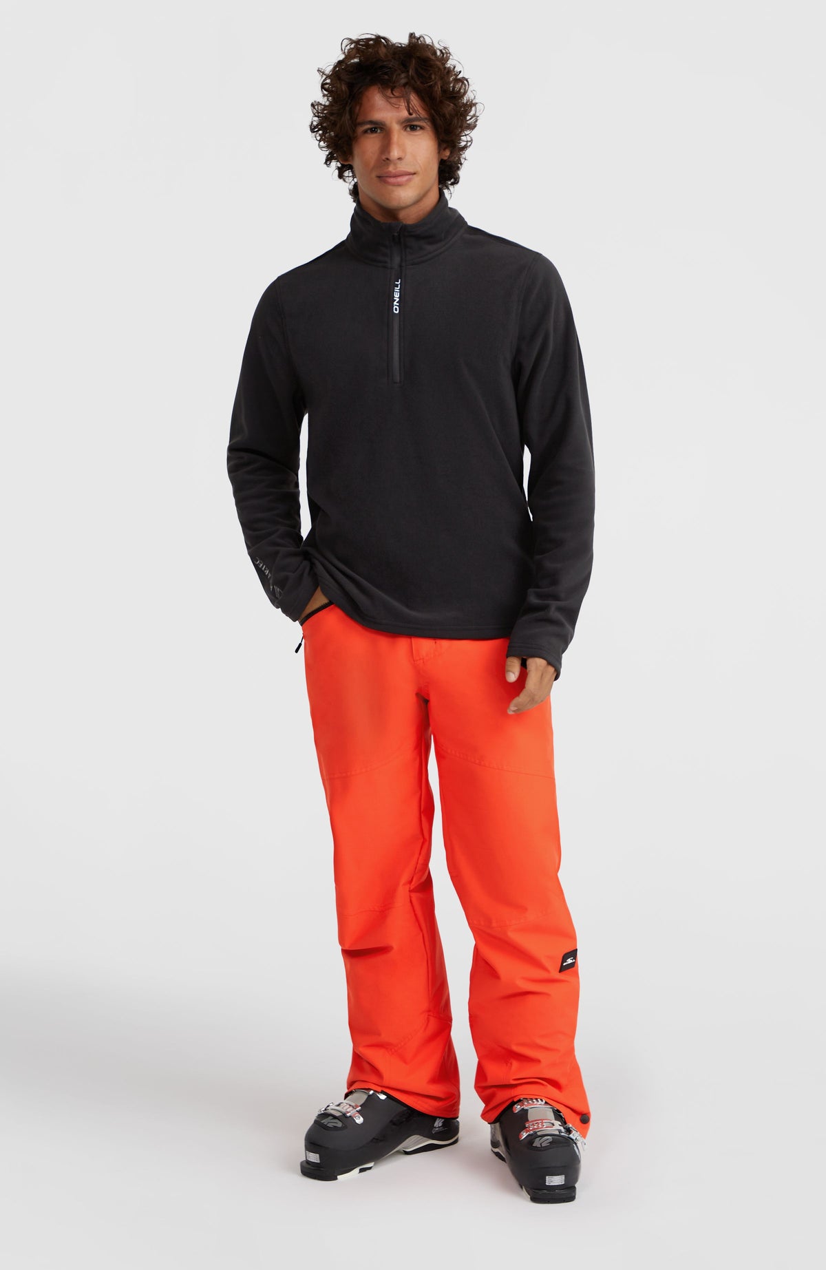 Jack's Polartec® 100 fleecetrui met halve rits | Black Out