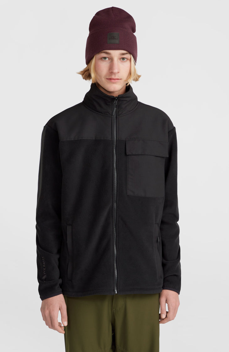 Utility Polartec® 200 fleecevest met volledige rits | Black Out