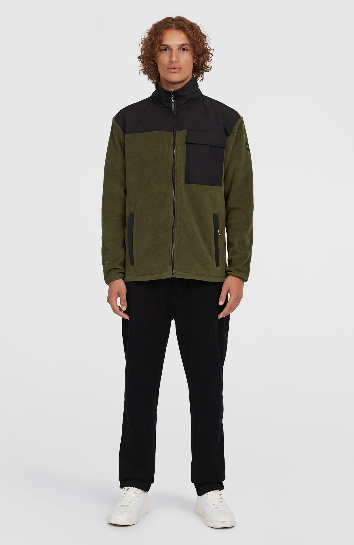 Utility Polartec® 200 fleecevest met volledige rits | Forest Night Colour Block