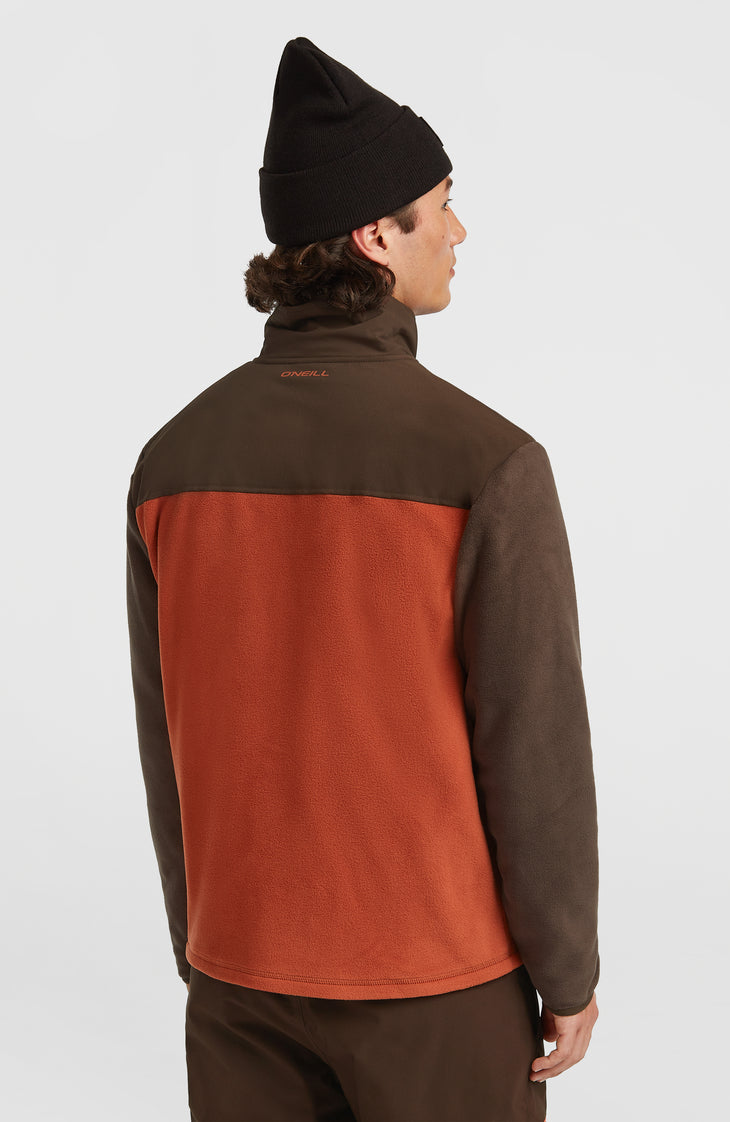 FWC'Peak Polartec® fleecevest | Coffee Bean Colour Block