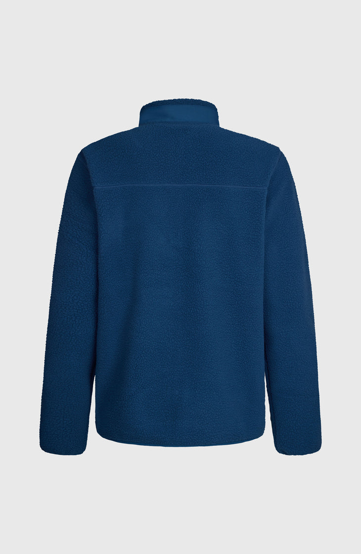 Must-Have High-Pile fleecevest met volledige rits | Regal Blue