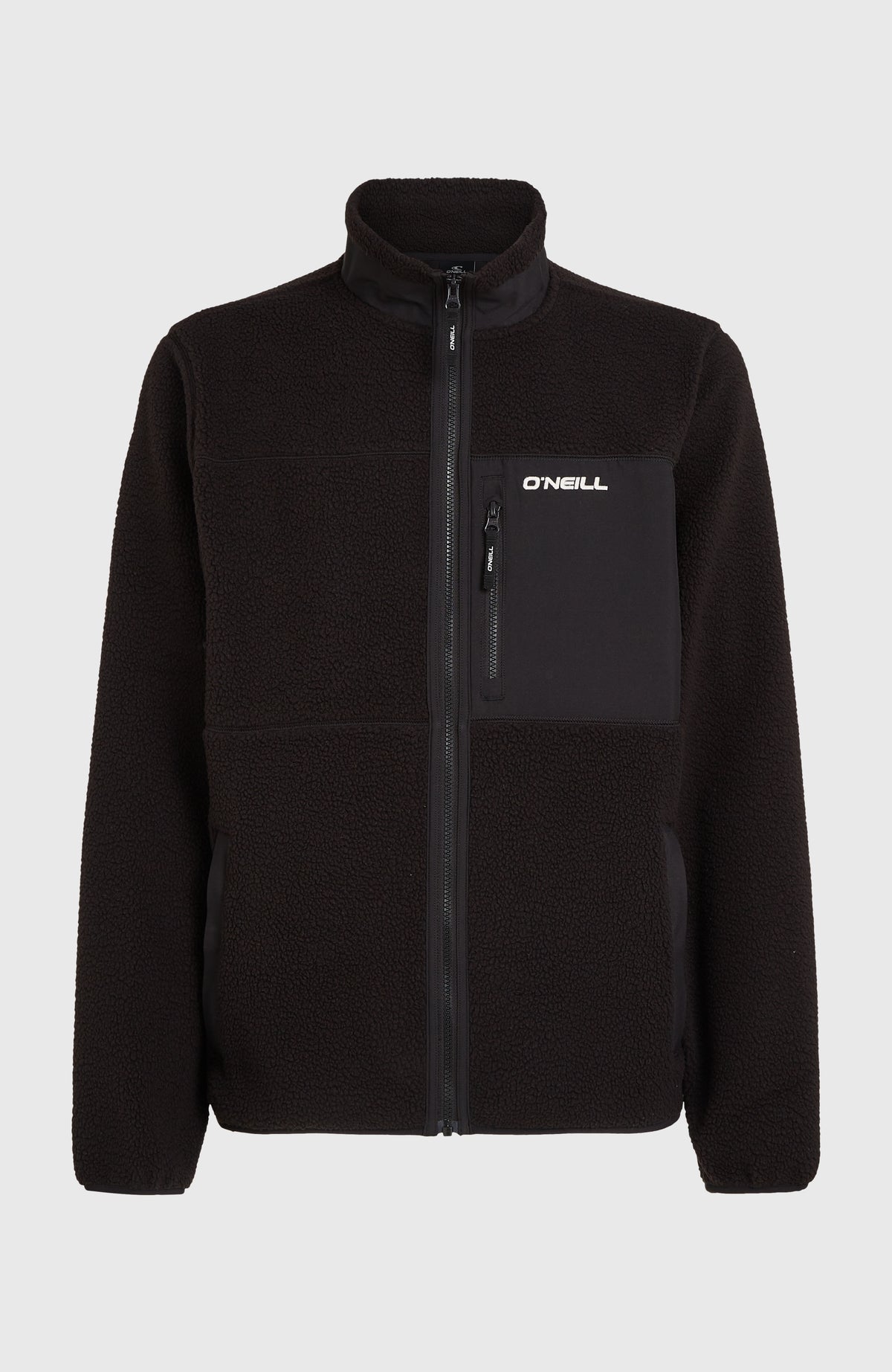 Must-Have High-Pile fleecevest met volledige rits | Black Out