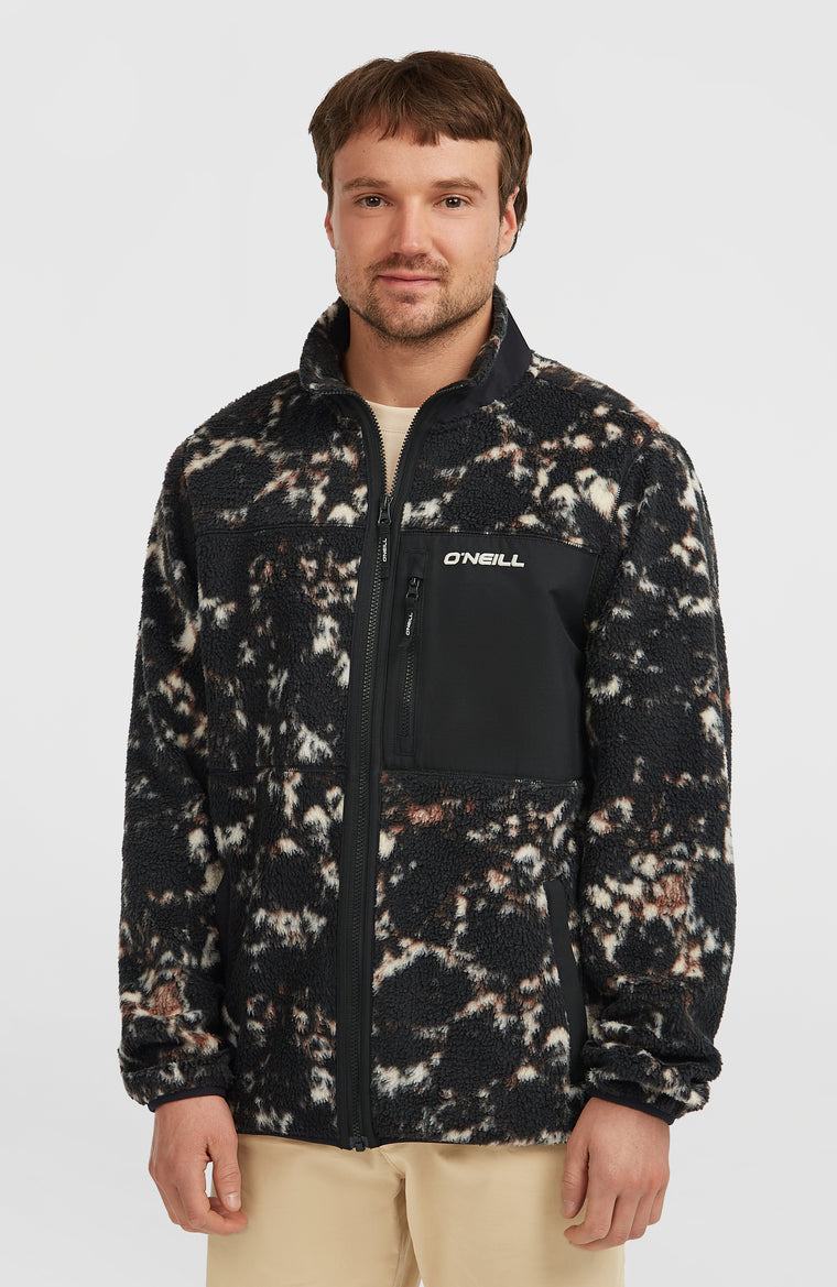 Must-Have High-Pile fleecevest met volledige rits | Black/Beige Quarry Must-Have High-Pile fleecevest met volledige rits | Black/Beige Quarry