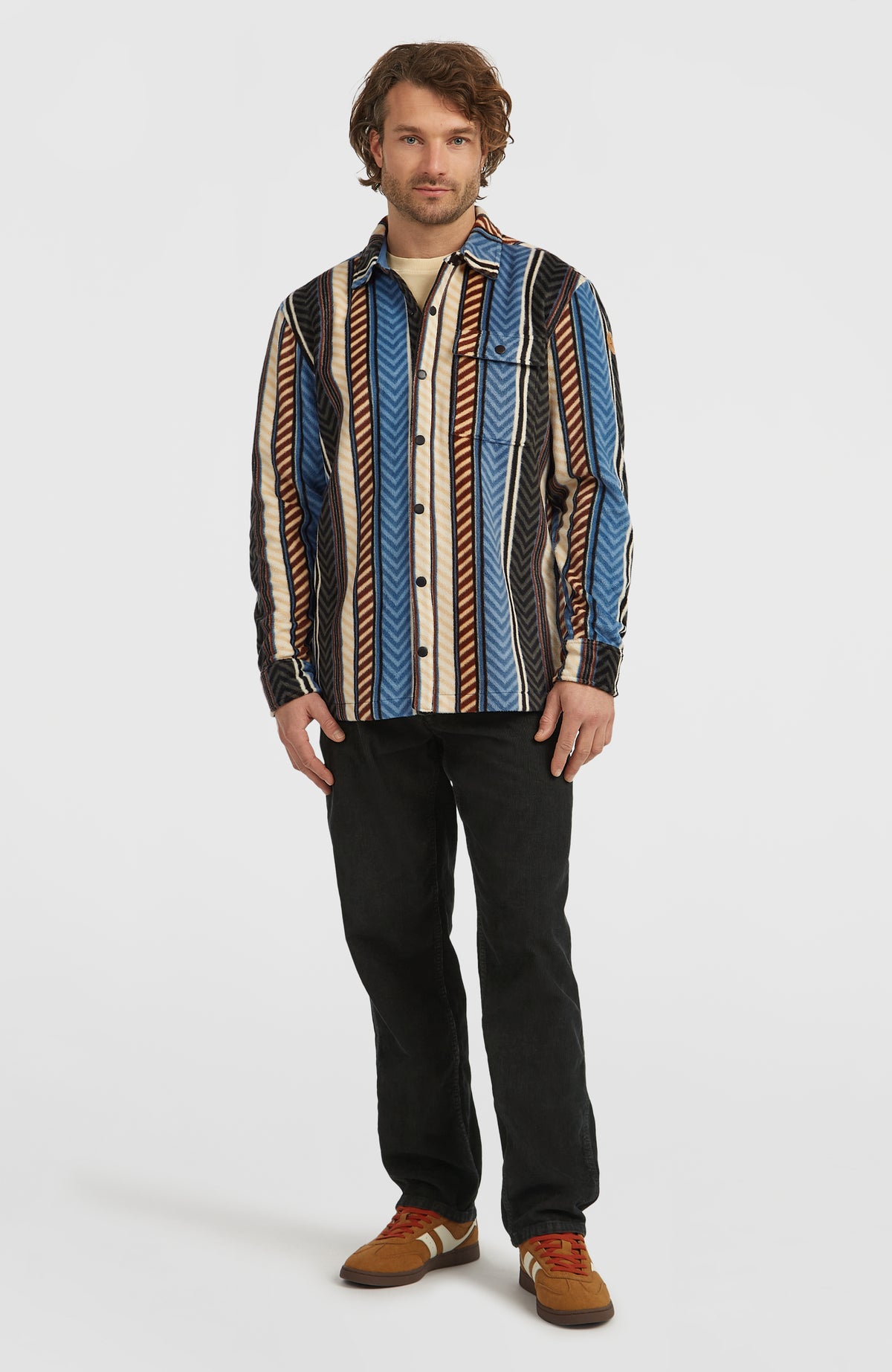 O'Riginals Superfleece overhemd | Blue Vintage O'Neill Stripe