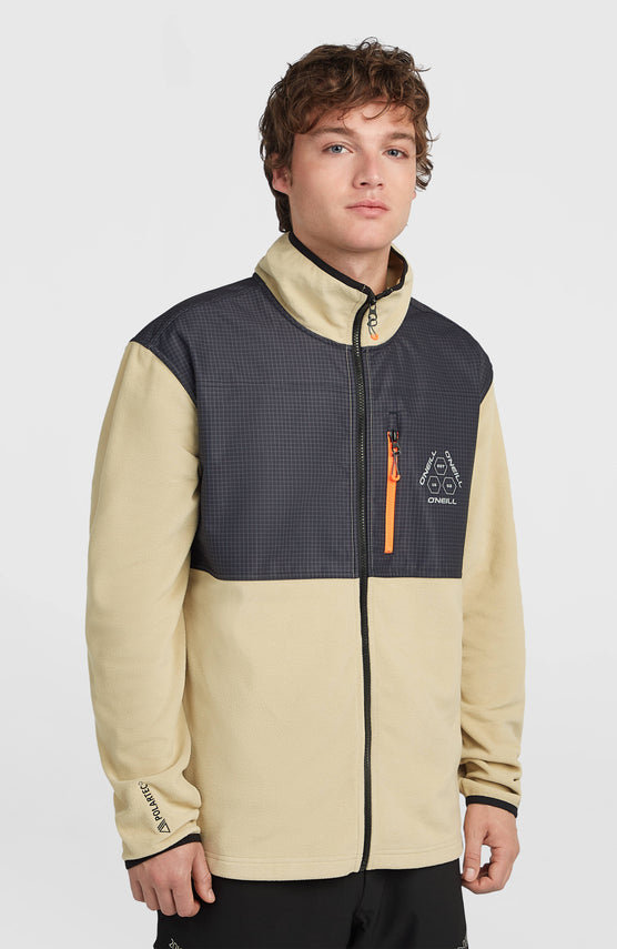 FWC'Peak Polartec® Hyperfleece vest met volledige rits | Olive Blush Colour Block
