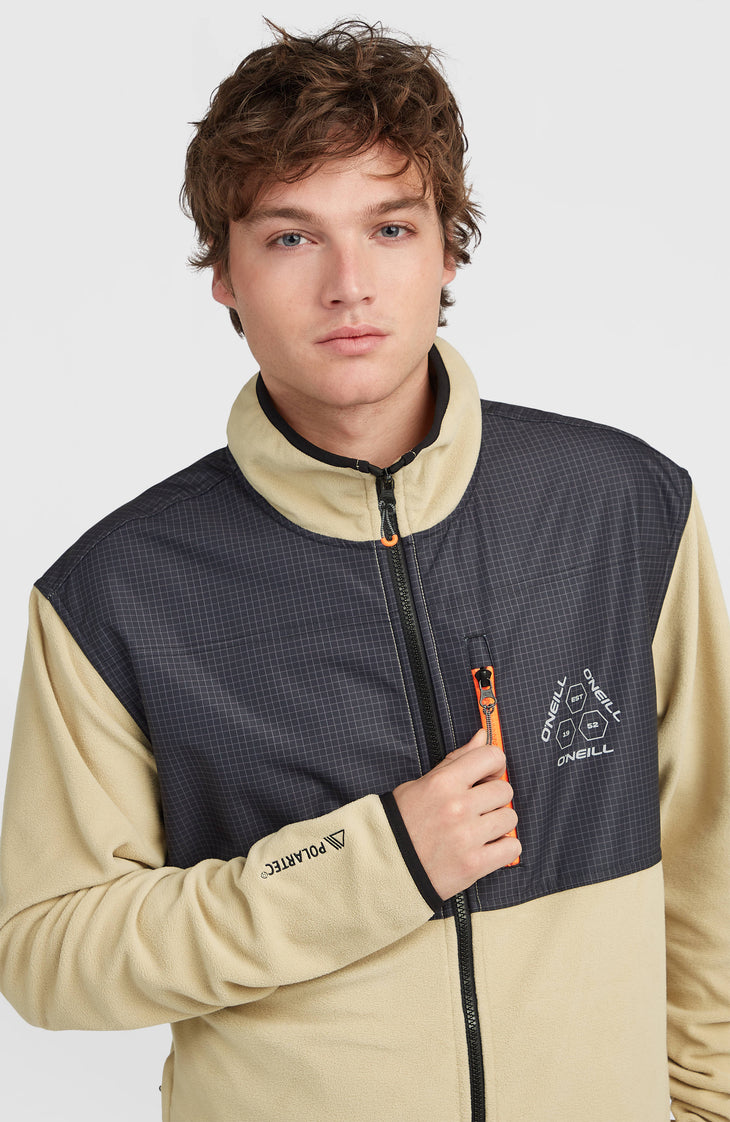 FWC'Peak Polartec® Hyperfleece vest met volledige rits | Olive Blush Colour Block