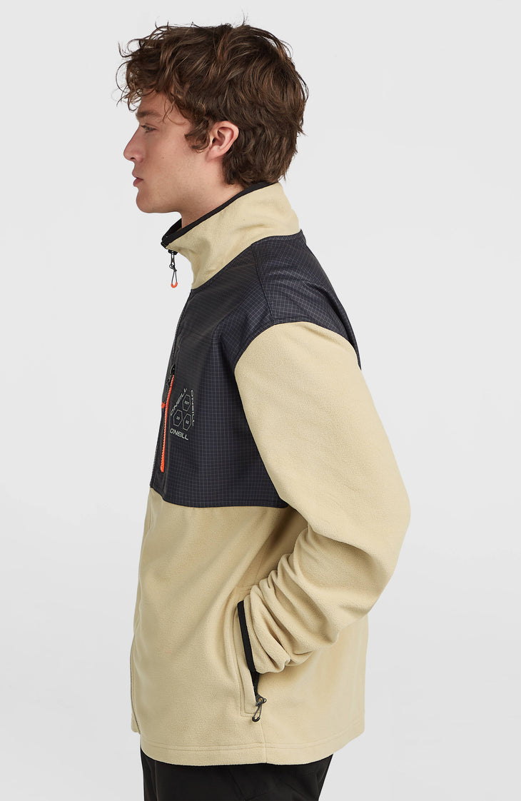 FWC'Peak Polartec® Hyperfleece vest met volledige rits | Olive Blush Colour Block