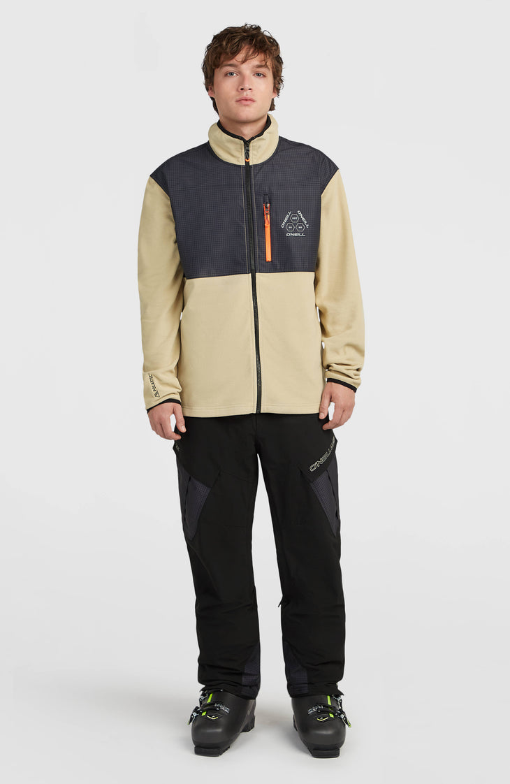 FWC'Peak Polartec® Hyperfleece vest met volledige rits | Olive Blush Colour Block