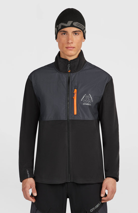 FWC'Peak Polartec® Hyperfleece vest met volledige rits | Black Out Colour Block