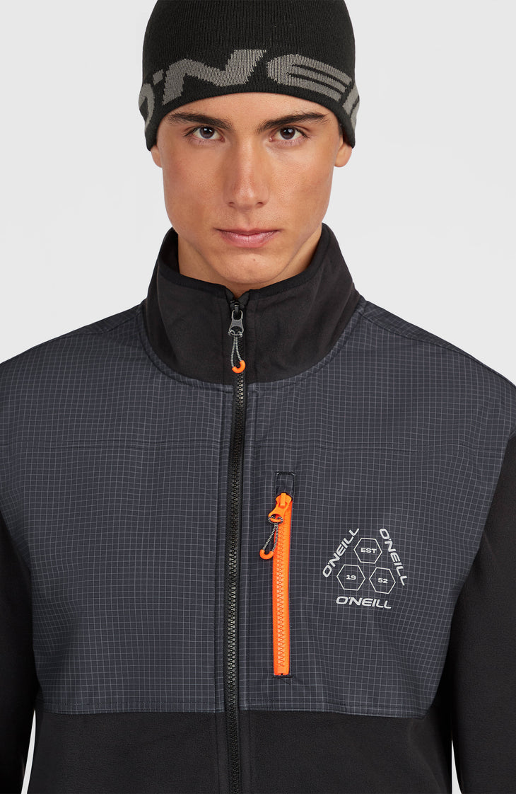FWC'Peak Polartec® Hyperfleece vest met volledige rits | Black Out Colour Block
