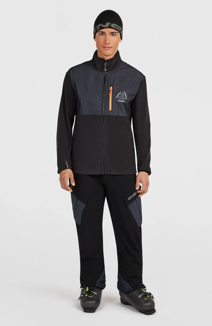 FWC'Peak Polartec® Hyperfleece vest met volledige rits | Black Out Colour Block
