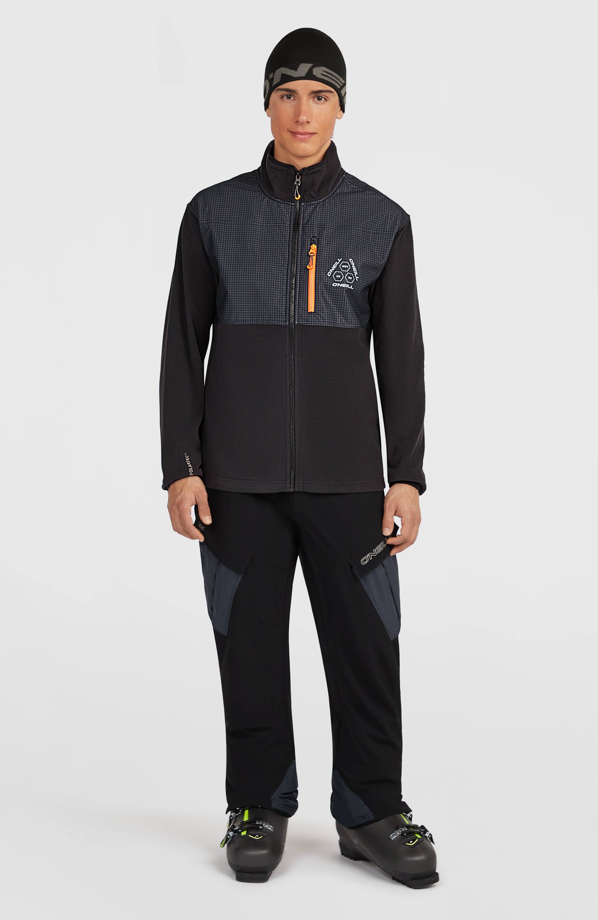 FWC'Peak Polartec® Hyperfleece vest met volledige rits | Black Out Colour Block
