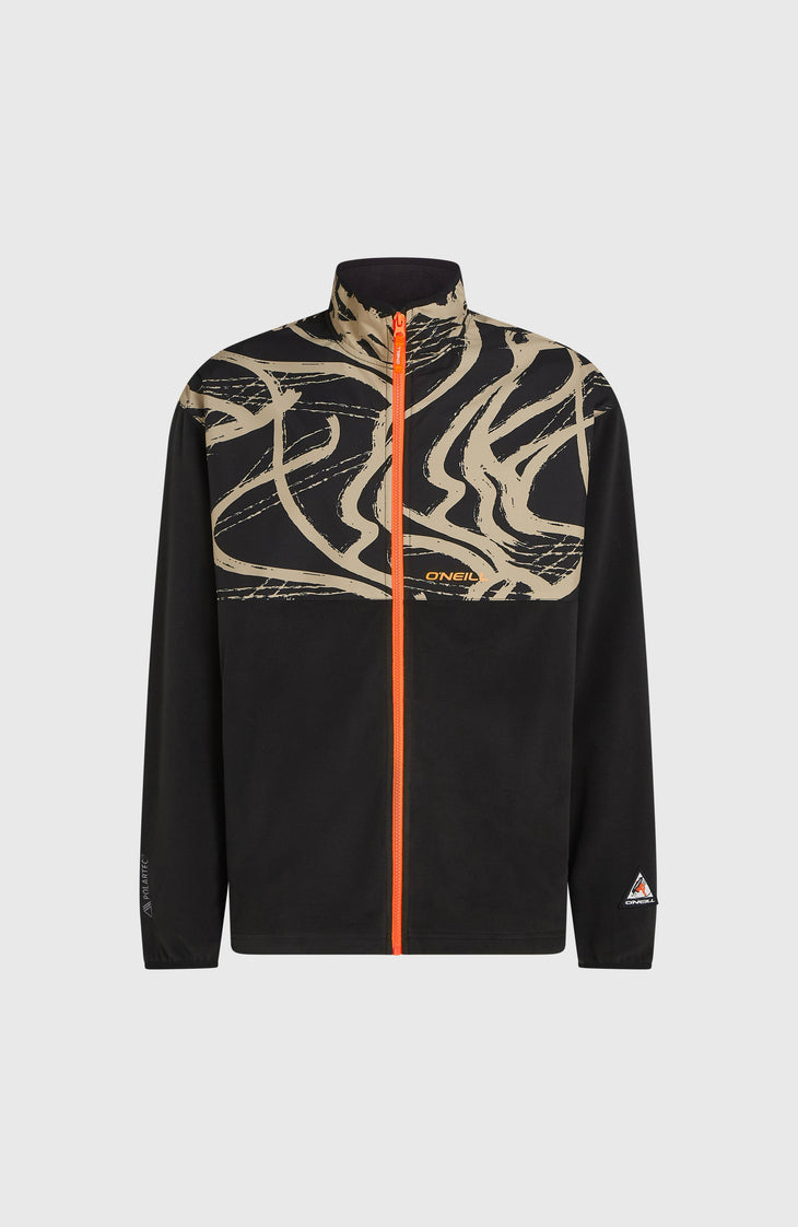 FWC'Play Polartec® Hyperfleece vest met volledige rits | Beige Snowtracks